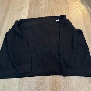 Nike Black Funnel Neck Hoodie Hooded Sweatshirt